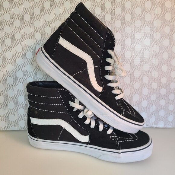 Black & White Vans Shoes Mens 6 Womens 7.5 Off The Wall - Picture 4 of 11